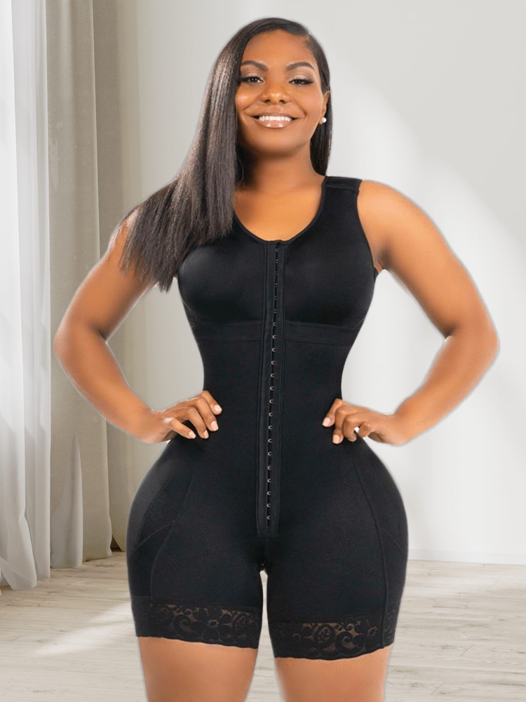 Fajas Colombianas Post Surgery Shapewear Compression Slimming Girdle Woman Flat Stomach Lace Shaper Shorts Bodyshaper