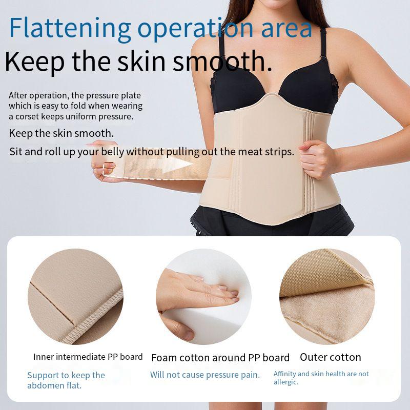 Waist and Abdomen Compression Plate Belt After Liposuction