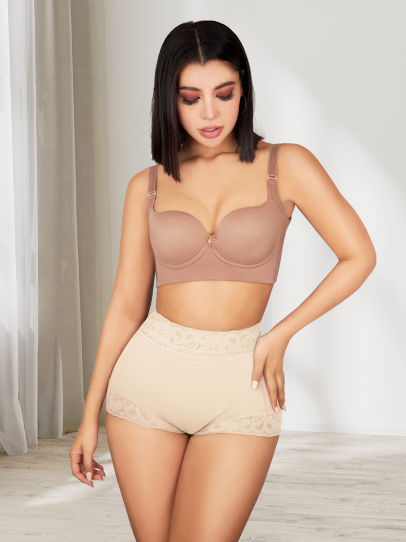 Lift Hip Version of Underwear Tummy Control Faja Lace Butt Lifter Shorts