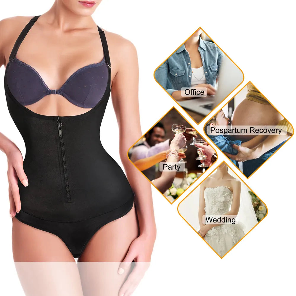 Sexy Butt Lifter Full Body Shaper Tummy Control Fajas Colombianas Shapewear Waist Trainer Bodysuit Open Shapewear