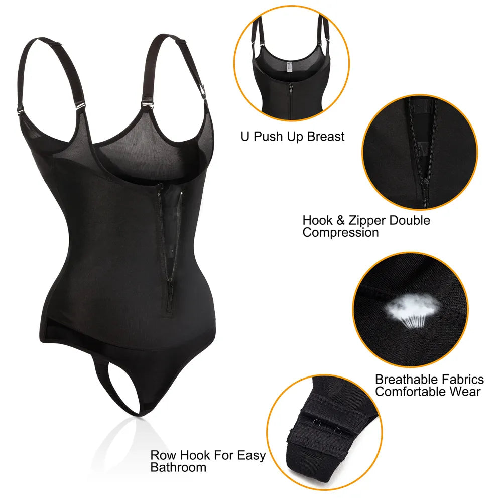 Sexy Butt Lifter Full Body Shaper Tummy Control Fajas Colombianas Shapewear Waist Trainer Bodysuit Open Shapewear